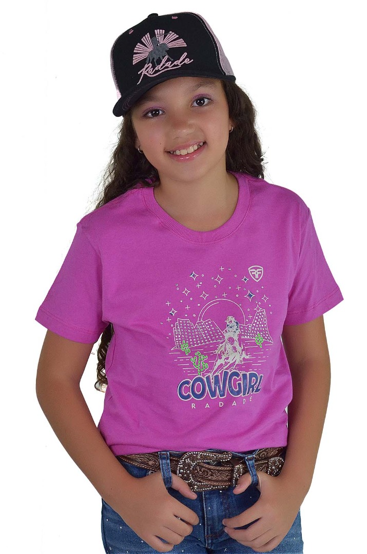 Camiseta Infantil Feminina Radade Silk Rosa - 1632