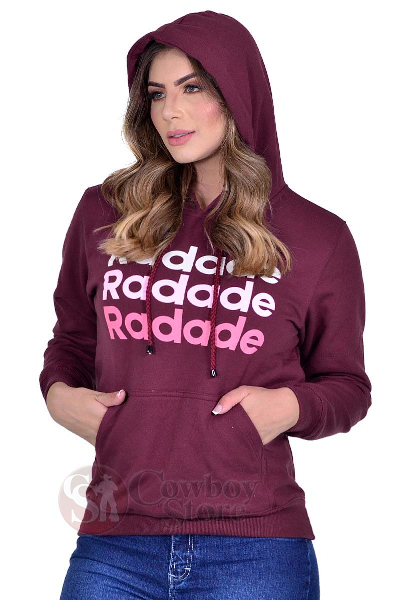 Moletom Feminino Radade RDE Vinho - 1367